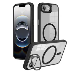 【seninhi対応・米軍規格】iPhone 16E ケース seninhi 縦横両対応 半透明 黄ばみ防止 ワイヤレス充電 iPhone 17E レンズ保護 耐衝撃 いpほね17E 携帯カバー マグネット搭載 車載ホルダー アイフォン 16E マグセーフ 1