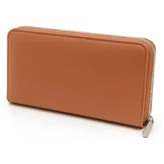 【新品】 [ZELEN] 長財布 メンズ 本革製 大容量 ラウンドファスナー 小銭入れ付き 財布 黒 Wallet for Men シンプルデザイン カード12枚収納 丈夫で長持ち (ブラウン) 1
