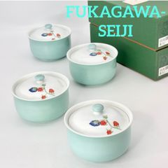 未使用】 4個 ◇ 深川製磁 ◇ 野いちご 花型小付揃 - メルカリ