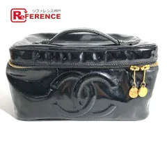 CHANEL シャネル ハンドバッグ CC ココマーク ロゴ パテントレザー ブラック