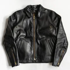 【美品】 VANSON 【ENF エンフィールド シングルライダースジャケット】38 レザー USA製 バンソン 26030141