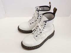 ドクターマーチン Dr.Martens 8ホール UK5 24cm ホワイト - メルカリ