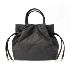 【新品】 [VITAFELICE] ヴィータフェリーチェ 巾着2WAYハンドバッグ レディース nsb-30387z (チャコール) 0