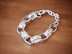 Original ”Japan Made” Sterling Silver Bracelet スターリング シルバー 925 ハンドメイド チェーン ブレスレット アクセサリー ジュエリー 36g