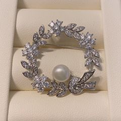 ミキモト ブローチ 葉彫り 入学式 卒業式 結婚式 刻印 ブランド 本体
