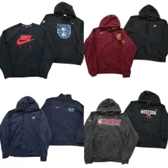 古着卸 まとめ売り ナイキ NIKE スウェット 8枚セット (メンズ M ) フーディー ハーフジップ スウォッシュ 中古 古着 ND7100