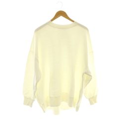 フレームワーク Framework カラースウェット 白 ホワイト 無地 ラウンドネック 長袖 /AG ■OS ■SH