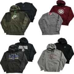 古着卸 まとめ売り ナイキ NIKE スウェット 8枚セット (メンズ XS /S ) カレッジ風 スウォッシュ フーディー ワンポイント 中古古着 ND7102