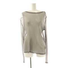 コラージュ ガリャルダガランテ COLLAGE GALLARDAGALANTE 24SS ラメ シアーカットソー 長袖 F グレー /HK ■OS