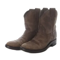 カイラニモンタナ Kai Lani meets MONTANA ウエスタンブーツ ショート ハイヒール レザー 7 ダークブラウン /YO12