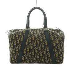 クリスチャンディオール Christian Dior トロッター ミニボストンバッグ ベージュ 茶 紺 /MI ■OS ■OH