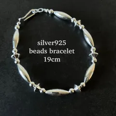 silver925ビーズづくしのブレスレット19cm メンズ rt'pシャイニーrrvtf