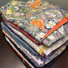 【まとめ売り】正絹着物15枚 リメイク素材　ハンドメイド向け