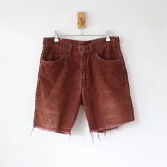 リーバイス 70-80s パンツ 519 コーデュロイ talon42 カットオフ ショーツカスタム品 茶色 32 （w-3420429）