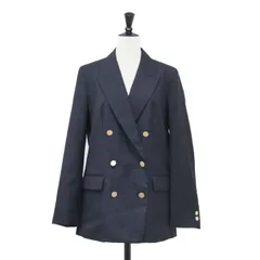 【美品】JOURNAL STANDARD ジャーナルスタンダード ジャケット ネイビー 紺 サイズ:36(S) | 25秋冬 ダブルブレステッド ジャケット / ブレザー | テーラード 長袖 ウール | アウター ブルゾン 上着【レディース】【中古】