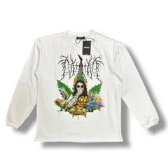 参考上代12100円 NISHIMOTO IS THE MOUTH METAL COLLAGE L/S TEE メタルカレッジ長袖Ｔシャツ ロンＴ カットソー   ニシモトイズザマウス NIM-D22 ホワイト XXL （81543A）