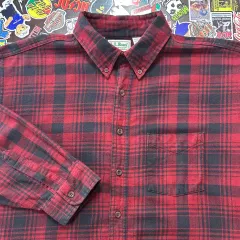 90s USA エルエルビーン フランネル チェック シャツ XL