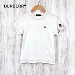 BURBERRY BLACK LABEL バーバリーブラックレーベル ホースロゴ刺繡 ワンポイントハート Tシャツ ホワイト メンズ 半袖 トップス
