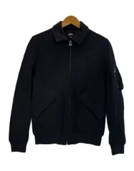 アーペーセー A.P.C. 中綿ジップアップブルゾン ウールジャケット ボンバージャケット 紺 XS ジャケット ネイビー 101MT-5976のサムネイル