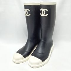 新品未使用】CHANEL シャネル レインブーツ 38 ジェニー着用 - メルカリ