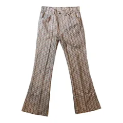 70s Levis STAPREST check flare pants / 70年代製 リーバイス スタプレスト チェックフレアパンツ 42TALON　【E880】