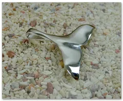 ハワイアンジュエリー シルバー925 ペンダント ヘッド ホエールテール L くじら 尾びれ イルカ サメ ドルフィン メンズ アクセサリー SILVER92