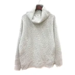 ビームスハート BEAMS HEART ニット セーター オフタートル 長袖 白 オフホワイト /MN