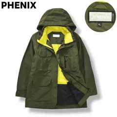 【定番】 フェニックス PHENIX マウンテン パーカー ナイロン ジャケット ジャンパー ウィンドブレーカー 裏起毛 x メッシュ L オリーブ x イエロー アウトドア ウェア タウンユース レジャー メンズ
