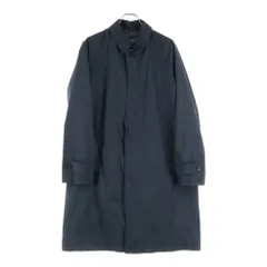 nano universe (ナノユニバース) ナイロン ロング コート ブラック ミノテックバルカラーコート 668-0111008