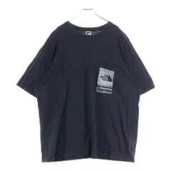 SUPREME (シュプリーム) 23SS ×THE NORTH FACE ノースフェイス 胸ロゴデザイン クルーネック カットソー 半袖Tシャツ ブラック NT02309I