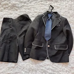 ワンダーファクトリー　120 ブラック　セットアップ　ジャケット　入学式　パンツ