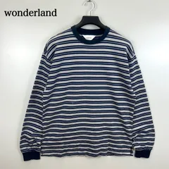 wonderland JAPAN made Border L/S Tee 1 ワンダーランド ボーダー 長袖Tシャツ ロンT 大きめサイズ 日本製 定番のサムネイル