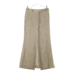 Acne Studios (アクネ ストゥディオズ) チェック柄 フレアロングスカート レディース ブラウン FN-WN-SKIR000678のサムネイル