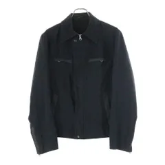 HIGH STREET (ハイストリート) ジップアップ コットン ジャケット ブラック HBL-6502のサムネイル