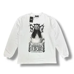 参考上代11000円 未使用 NISHIMOTO IS THE MOUTH 23AW METAL TOUR L/S TEE メタルツアー長袖Tシャツ カットソー ニシモトイズザマウス NIM-D12 ホワイト XXL （81526A）