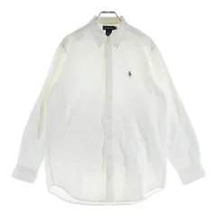 RALPH LAUREN (ラルフローレン) コットン ボタンダウン 長袖シャツ ホワイト