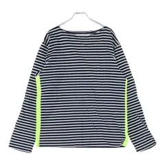 SOPHNET. (ソフネット) 16SS サイドリフレクター ボーダー柄 ラウンドネック長袖Tシャツ カットソー ブラック/ホワイト/イエロー SOPH-160002のサムネイル