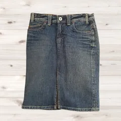 A1284 ヤヌーク YANUK デニムスカート(0) 青 無地のサムネイル