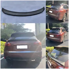 ポルシェ カイエン 92A 2011-2014年モデル 専用 カーボンファイバー製 リアスポイラー リップスポイラー トランクスポイラー 装着簡単 ボディ同色/ブラック/カーボン調から選択可 空力性能向上 スポーティーな外観 ドレスアップ エアロパーツ