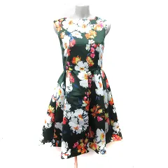 チェスティ Chesty ワンピース ひざ丈 ノースリーブ 花柄 1 S マルチカラー /YI