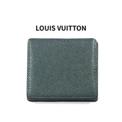LOUIS VUITTON ルイ ヴィトン LV コインケース 小銭入れ ポルトモネ ボワット タイガ レザー エピセア 緑 M30384