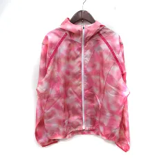 アディダス adidas ジャケット パーカー ジャンパー 総柄 L ピンク /YI