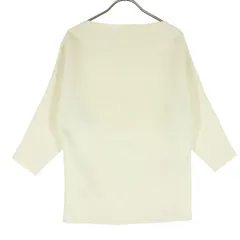 Mila Owen ミラオーウェン 長袖 ボートネック カットソー F ホワイト 09WNT161133 レディース 古着