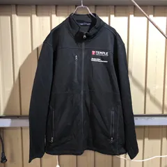 2152 Port Authority ジャケット ブラック XL  ポートオーソリティ ポリエステル フルジップ ワンポイント 刺繍ロゴ ジャンパー 古着卸 アメリカ仕入