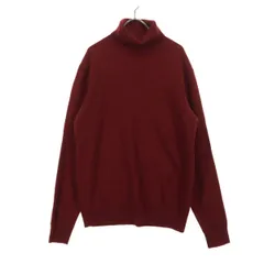 a day in the life アデイインザライフ カシミヤ混 長袖 タートルネック セーター L レッド ユナイテッドアローズ メンズ 古着