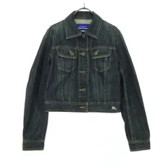 BURBERRY BLUE LABEL バーバリーブルーレーベル 長袖 デニムジャケット 38 ブルー 三陽商会 レディース 古着