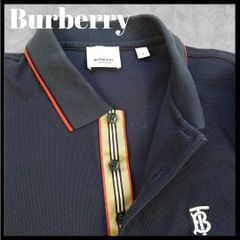 現行✨美品》バーバリー TBモノグラム ストライプ ポロシャツ ロゴ 