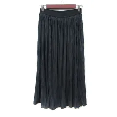 ロペピクニック ROPE Picnic プリーツスカート ロング 38 M 紺 ネイビー /YI