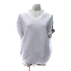 アンタイトル UNTITLED ニット カットソー 半袖 2 M ベージュ /YI