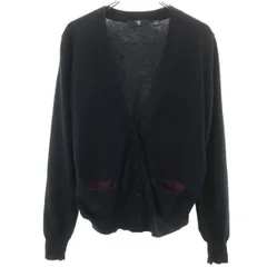 UNIQLO +J ユニクロ プラスジェイ ウールブレンド 長袖 Vネック ニットカーディガン S ブラック レディース 古着